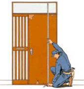 開口寸法の採寸